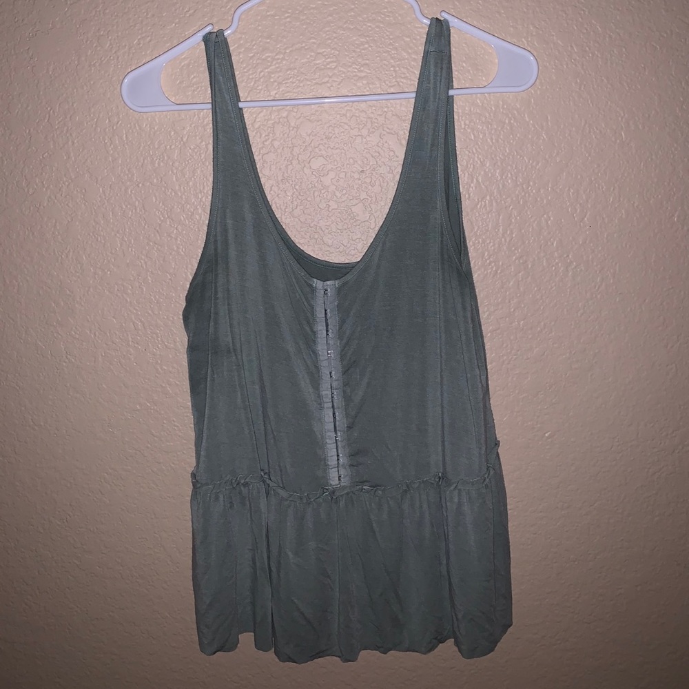 Olive green tank top